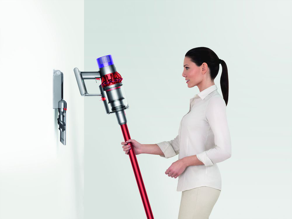 DYSON V10 Motorhead - Steelstofzuiger incl. kruimelzuiger - Accuduur 60 min - Max zuigvermogen 151 W - Rood