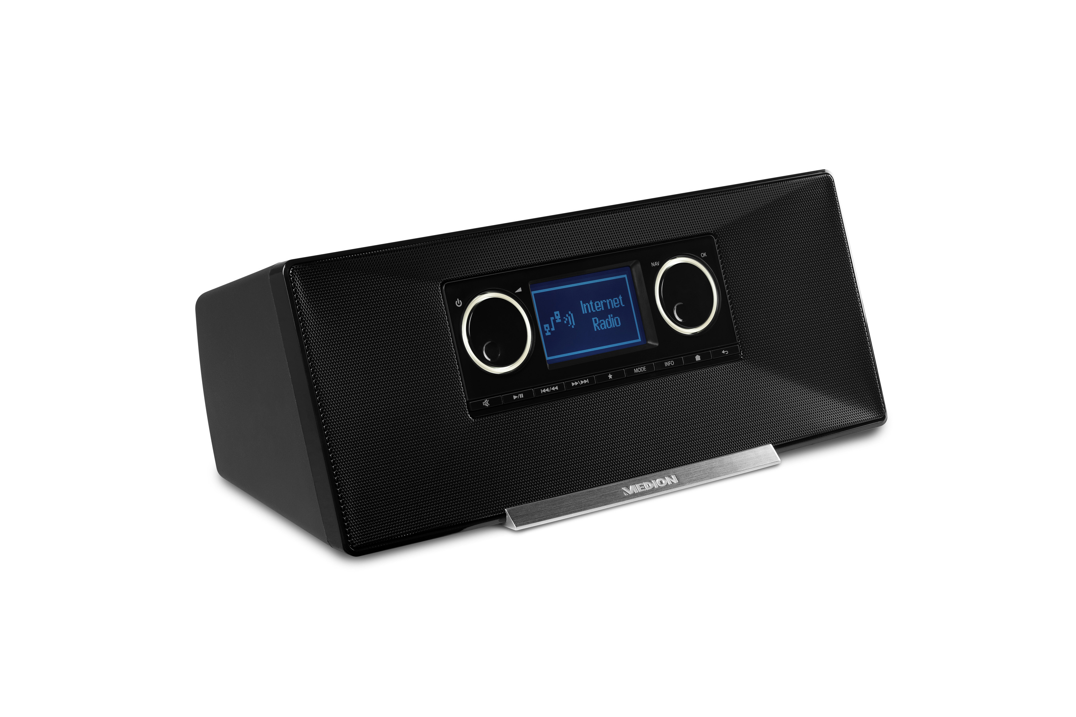MEDION MD87090 Internetradio, DAB, FM, Schwarz