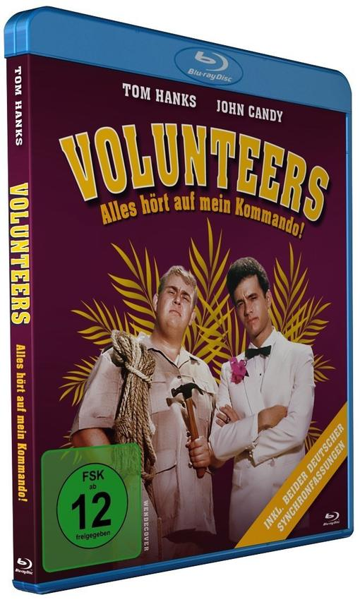 Ein Blu-ray-Filmcover für den Film Volunteers.