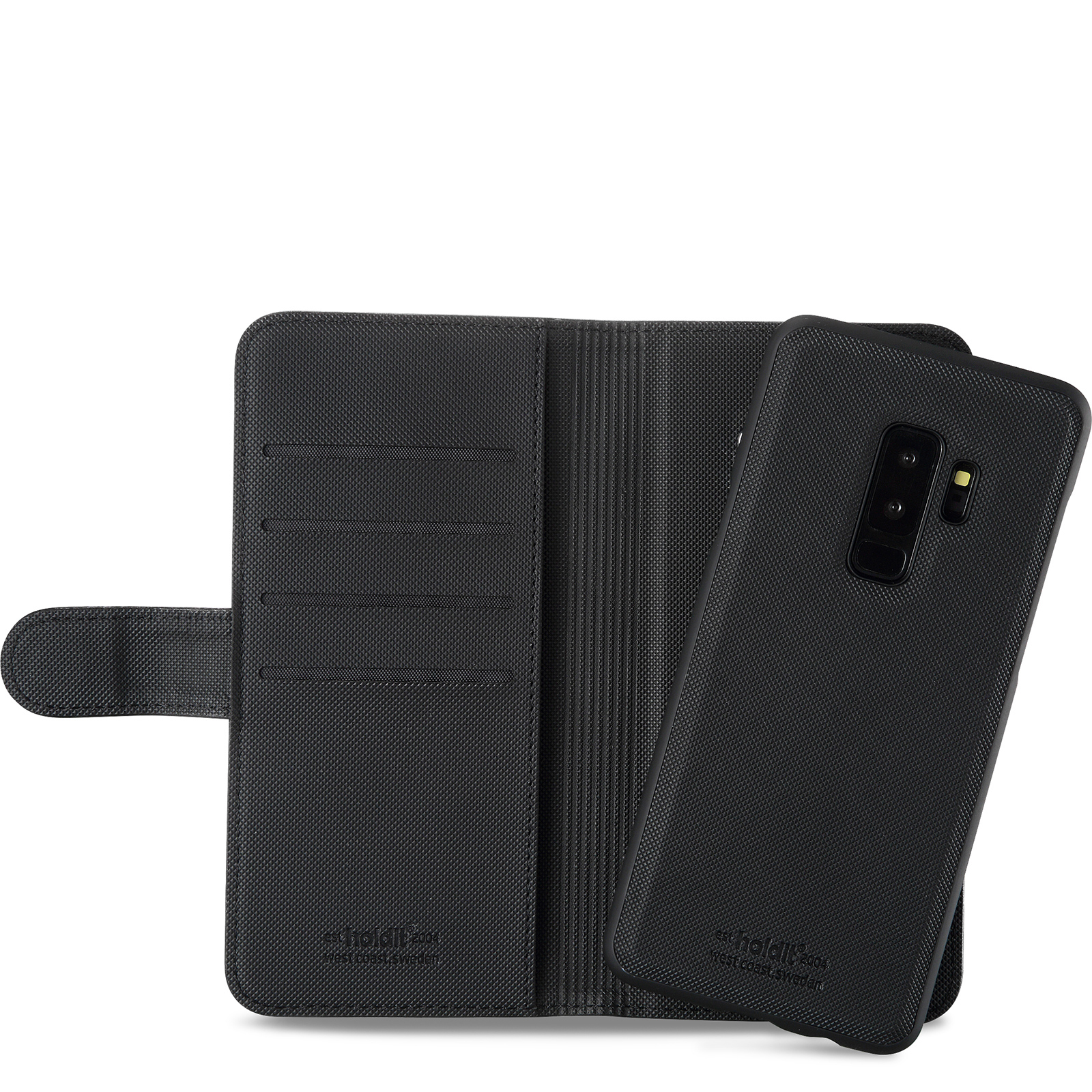 HOLDIT WALLET CASE, Bookcover, Samsung, Galaxy S9+, Schwarz