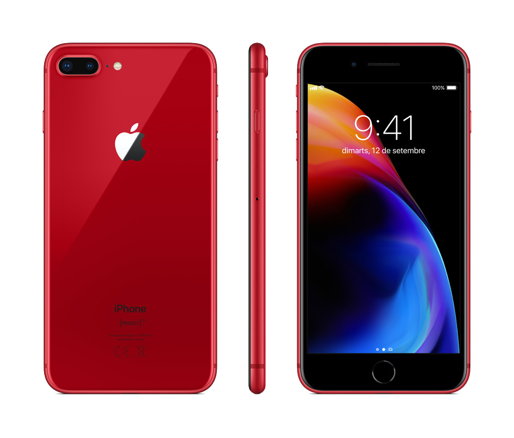 APPLE iPhone 8 Plus Red 64 GB Rot