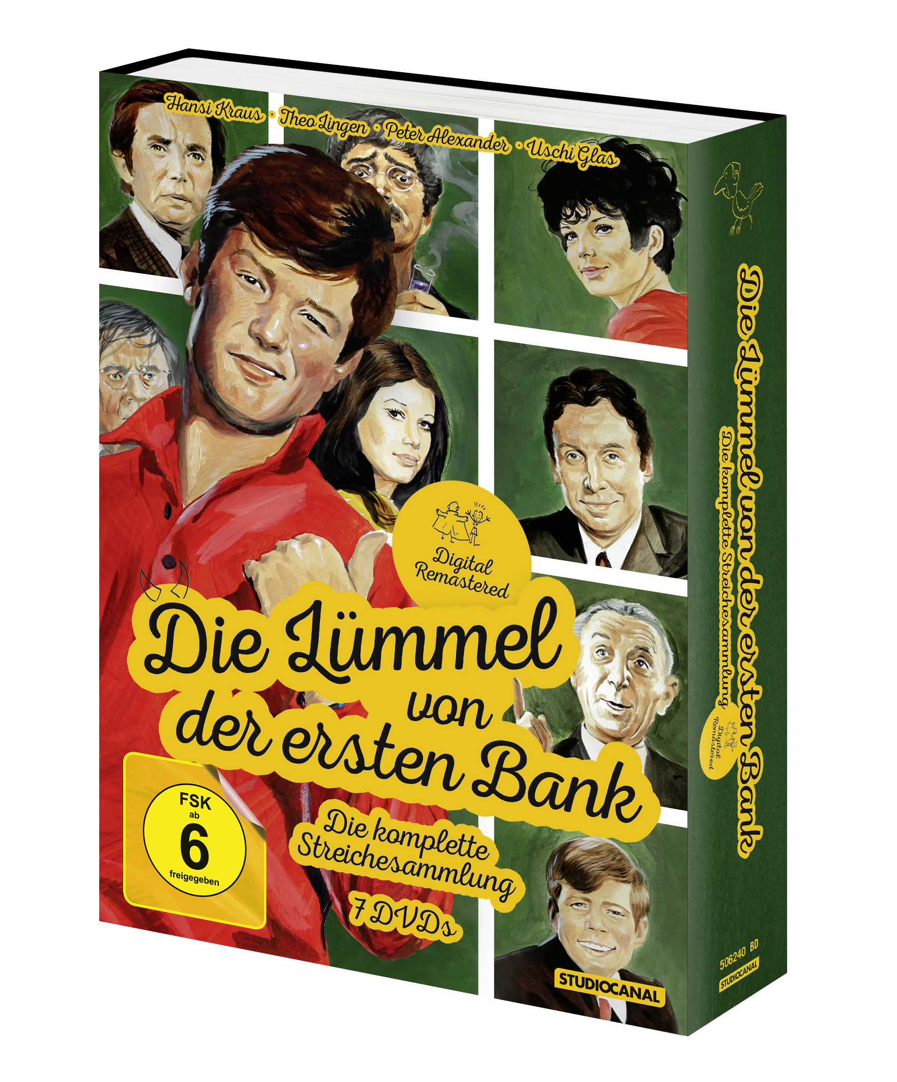 DVD-Box-Set mit Schauspielern auf dem Cover, Titel 'Die Lümmer von der ersten Bank'.