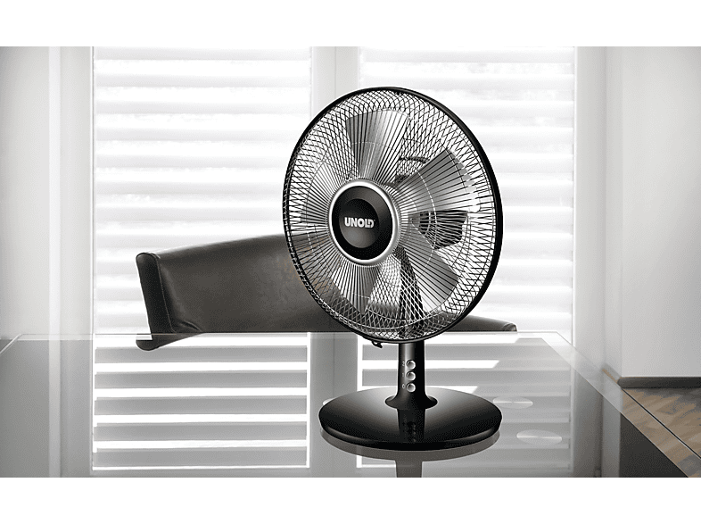 Thumbnail - UNOLD 86817 Tischventilator Schwarz/Silber (25 Watt)