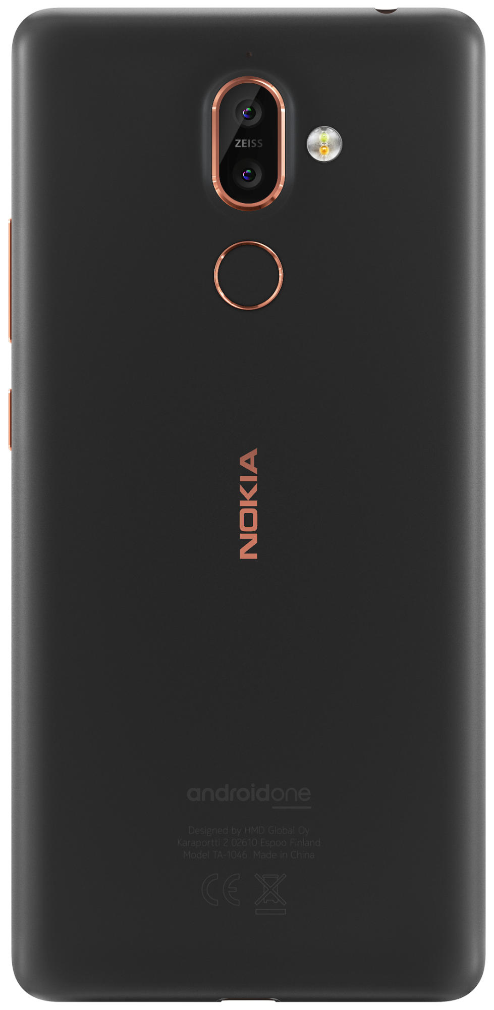 Móvil - Nokia 7 Plus, Negro y cobre, 64 GB, 4 GB RAM, 6", Snapdragon 660, 3800 mAh, Android