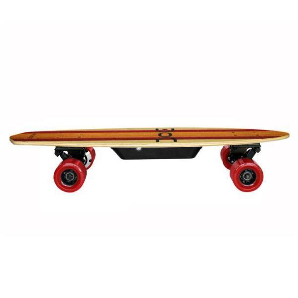 Monopatín eléctrico - Nilox Doc Cruiser, 12 km/h, 4400 mAh, Madera