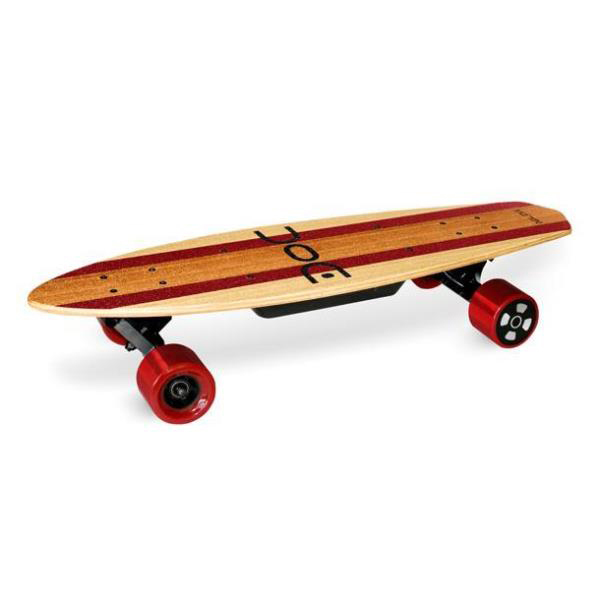 Monopatín eléctrico - Nilox Doc Cruiser, 12 km/h, 4400 mAh, Madera
