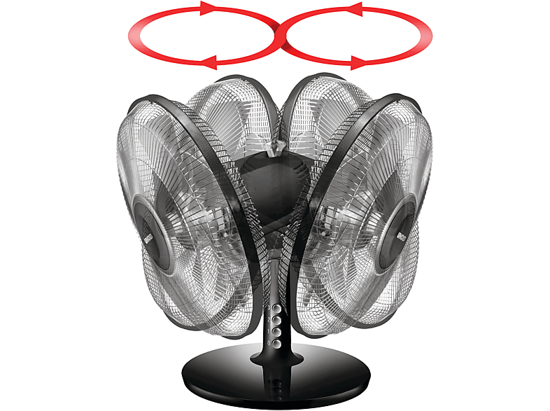 Thumbnail - UNOLD 86818 Silverline Tischventilator Schwarz/Silber (40 Watt)