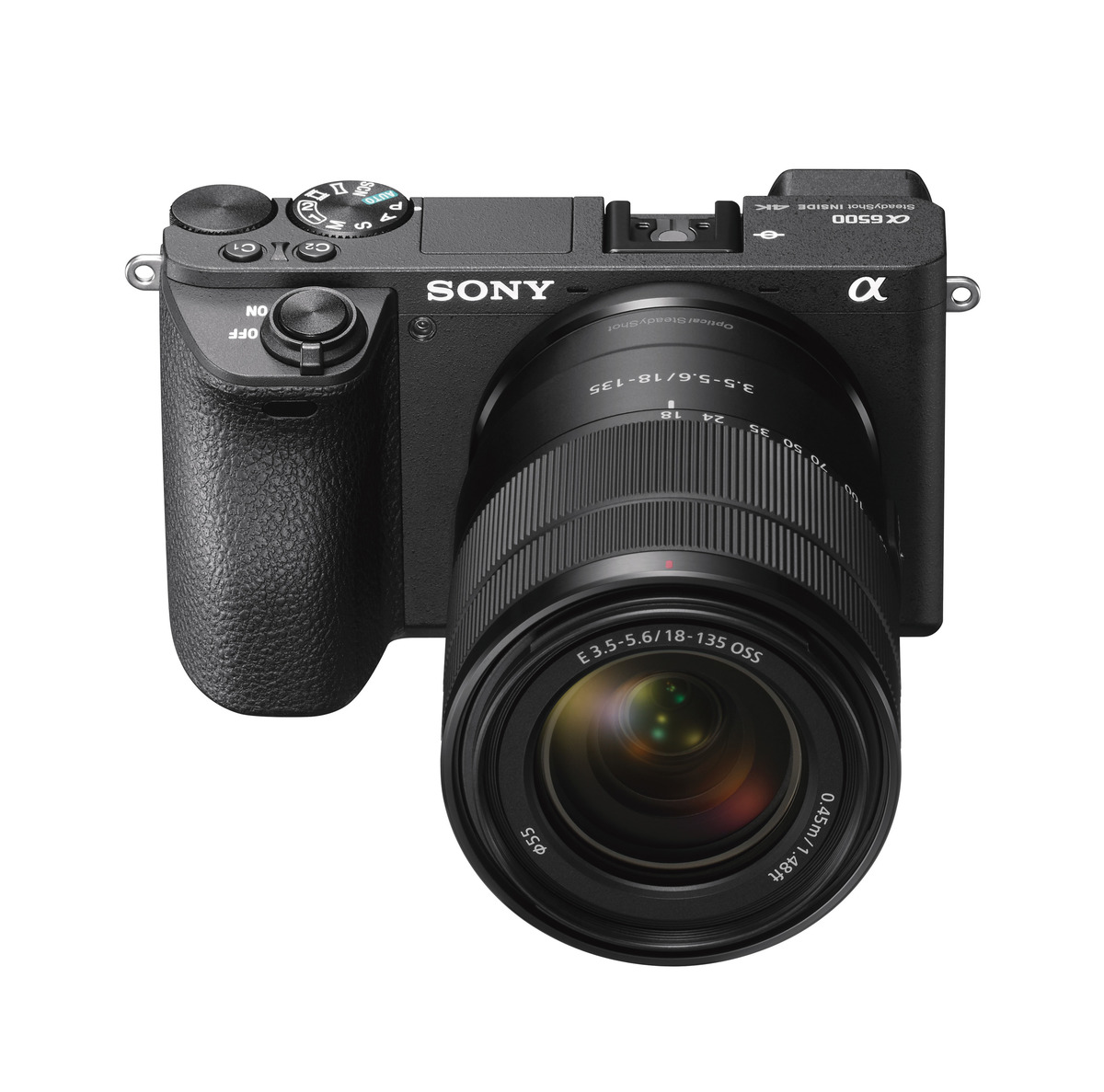 SONY Alpha 6500 Zoom Kit (ILCE-6500M) Systemkamera mit Objektiv 18-135 mm, 7,6 cm Display Touchscreen, WLAN