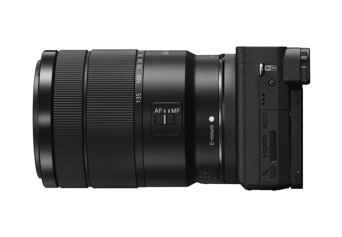 SONY Alpha 6500 Zoom Kit (ILCE-6500M) Systemkamera mit Objektiv 18-135 mm, 7,6 cm Display Touchscreen, WLAN