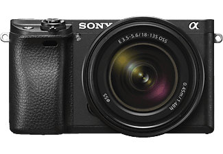 SONY SONY α6300 - Fotocamera mirrorless - Body + obiettivo (E 18-135mm F3.5-5.6 OSS) - Nero - Fotocamera 