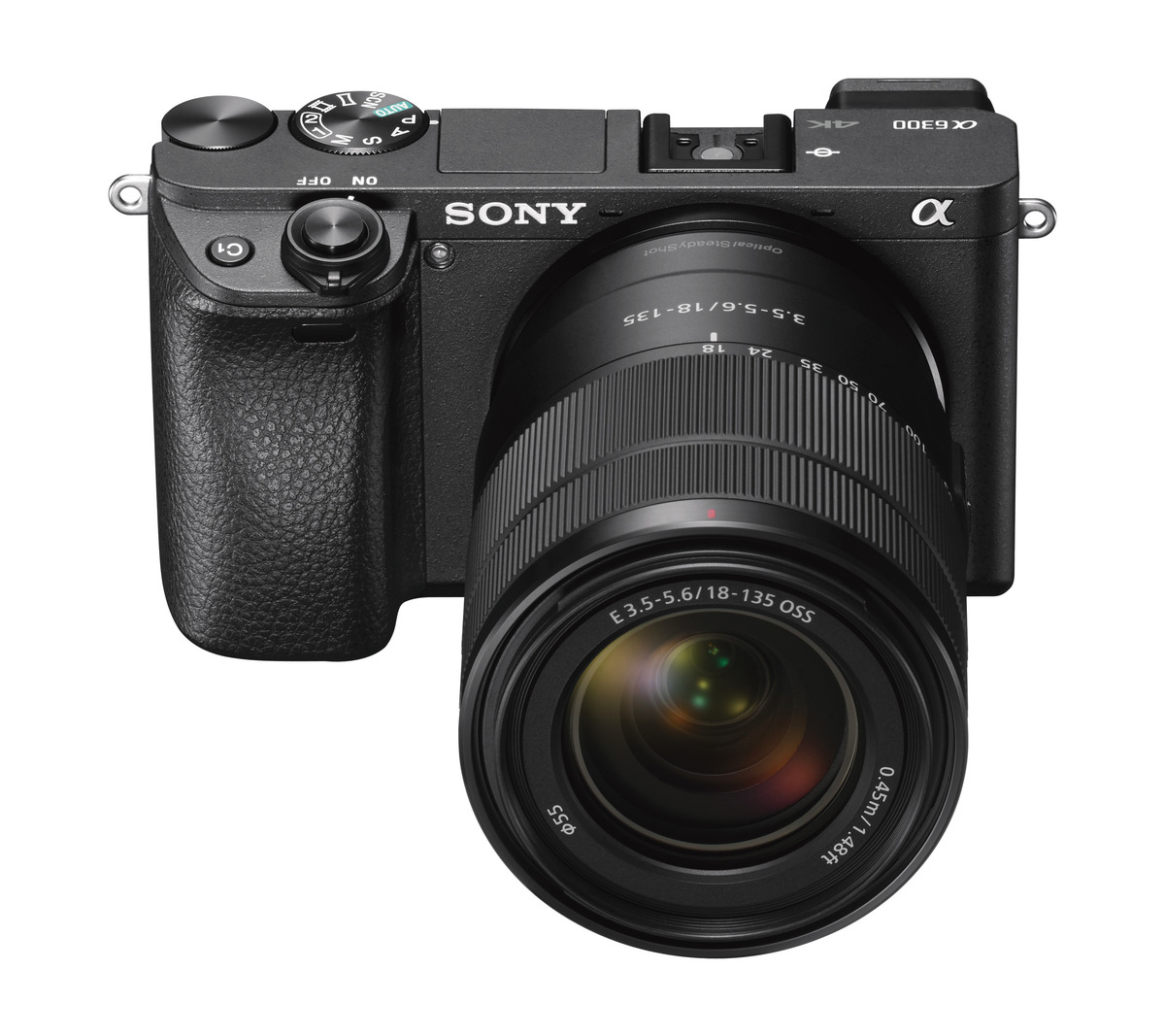 SONY Alpha 6300 Zoom Kit (ILCE-6300M) Systemkamera mit Objektiv 18-135 mm, 7,6 cm Display, WLAN