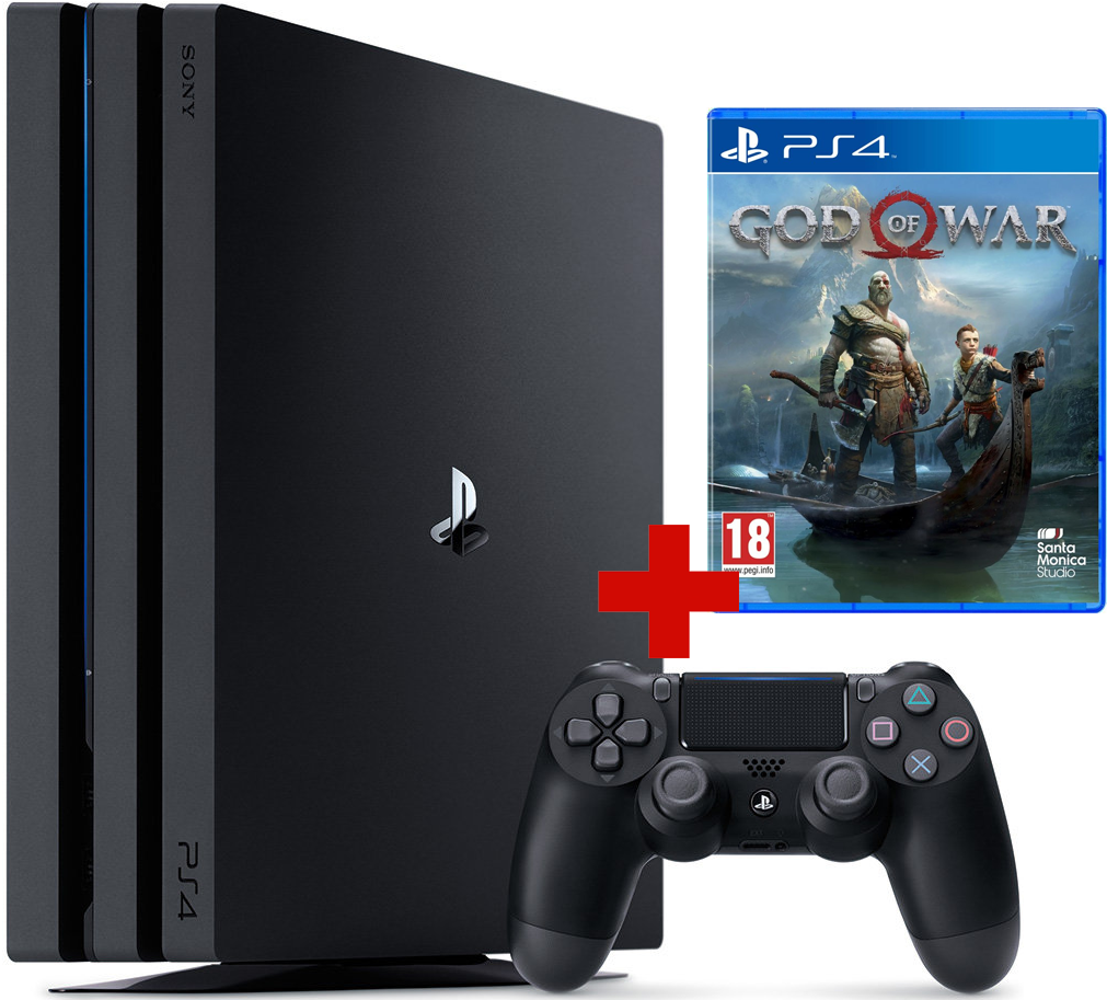Pack Sony PlayStation 4 Pro Blanche + 7 Jeux, Console D'occasion En Bon état