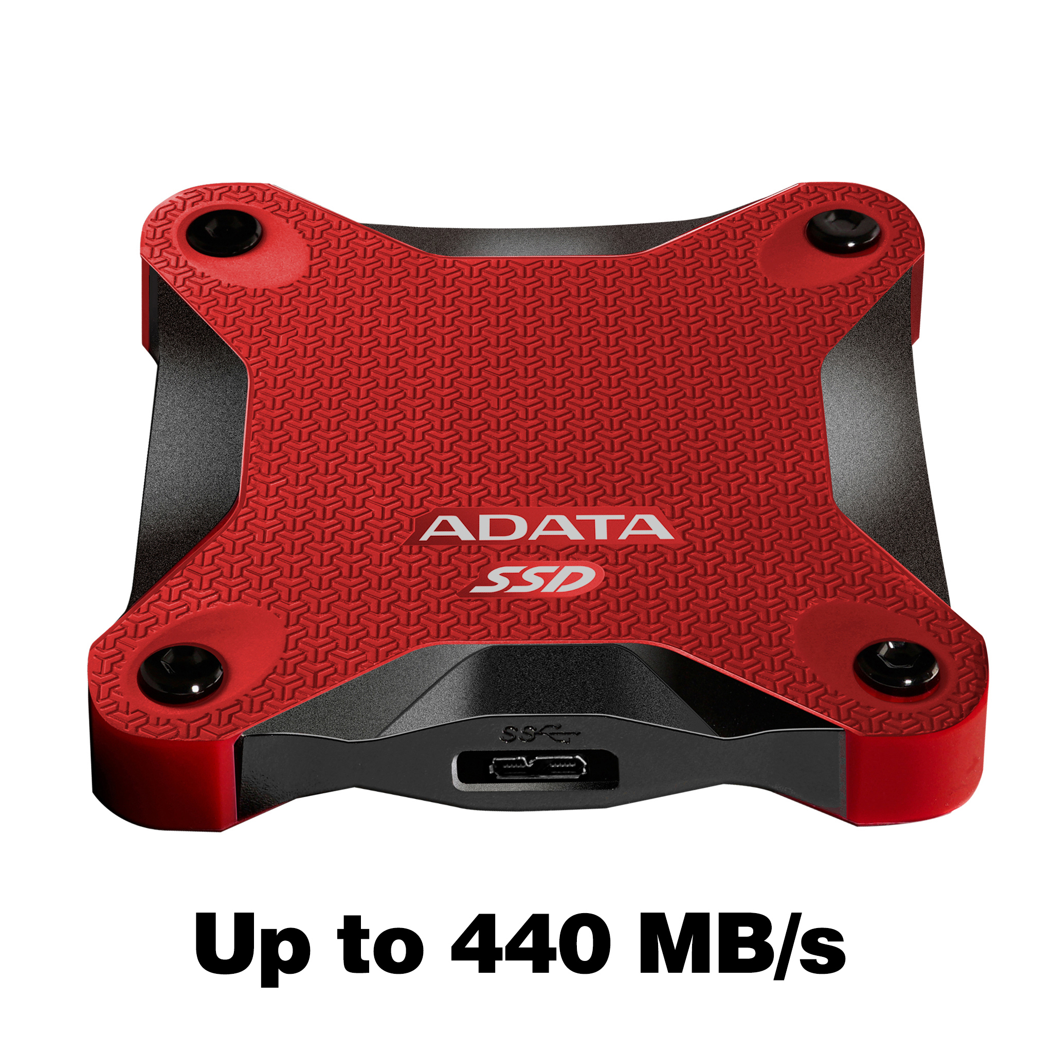 ADATA SD600 Festplatte, 512 GB SSD, 2,5 Zoll, extern, Rot/Schwarz