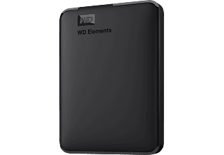 WD Elements™ Festplatte, 4 TB HDD, 2,5 Zoll, extern, Schwarz