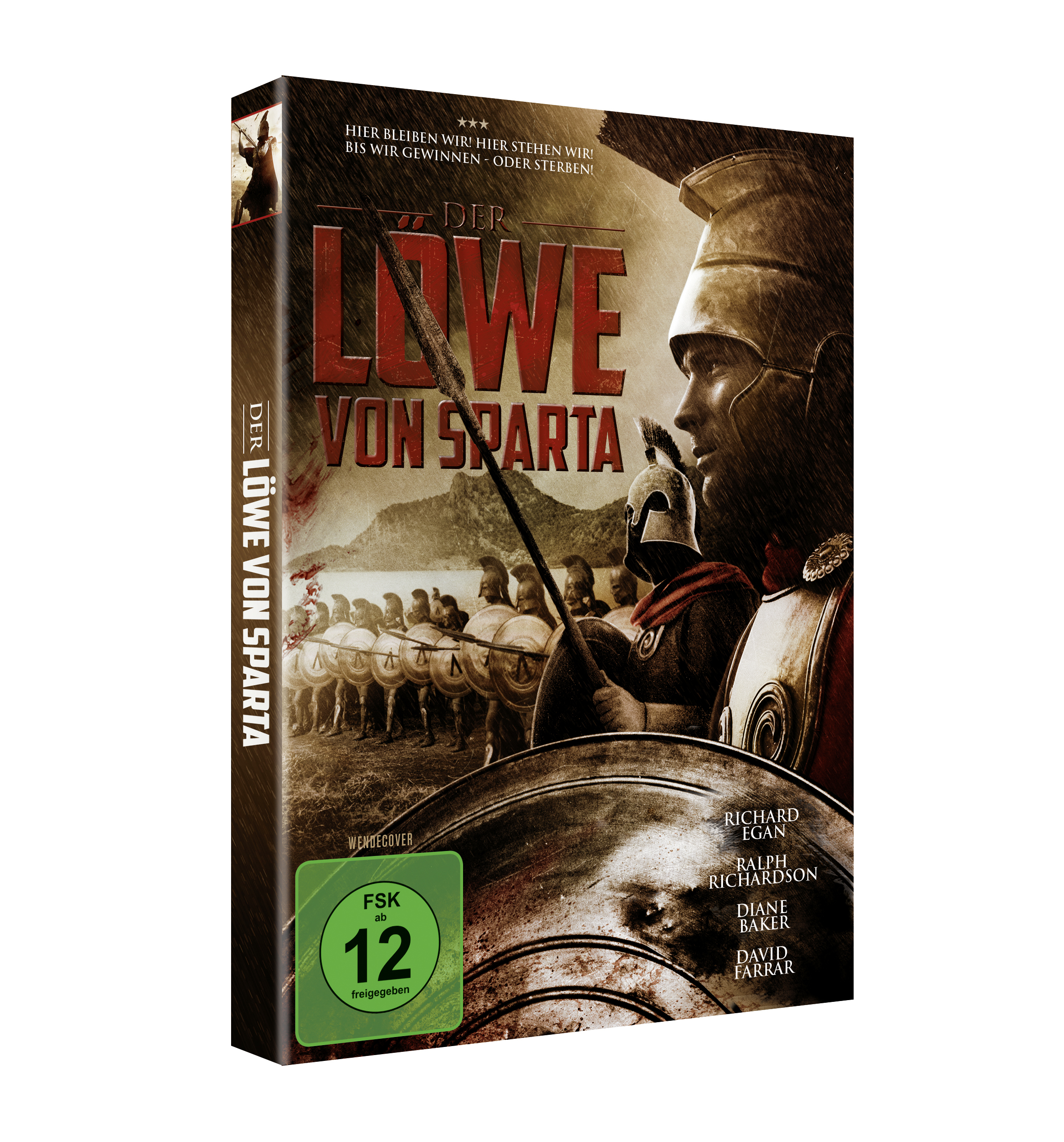DVD-Hülle für 'Der Löwe von Sparta' mit Filmtitel und Bild.