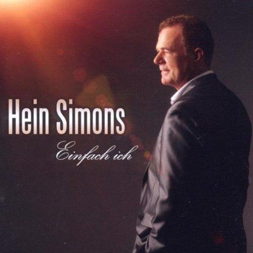 Albumcover mit Hein Simons. Mann im Anzug, der nach rechts schaut, mit weißem Text 'Einfach Ich'.
