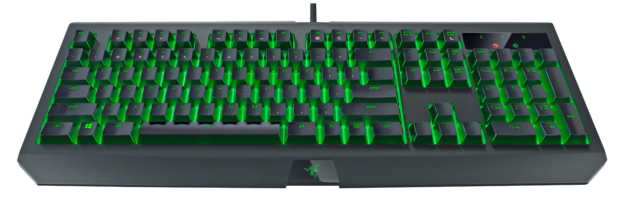 RAZER Blackwidow Ultimate 2017, Tastatur, Mechanisch, Razer Green, Schwarz