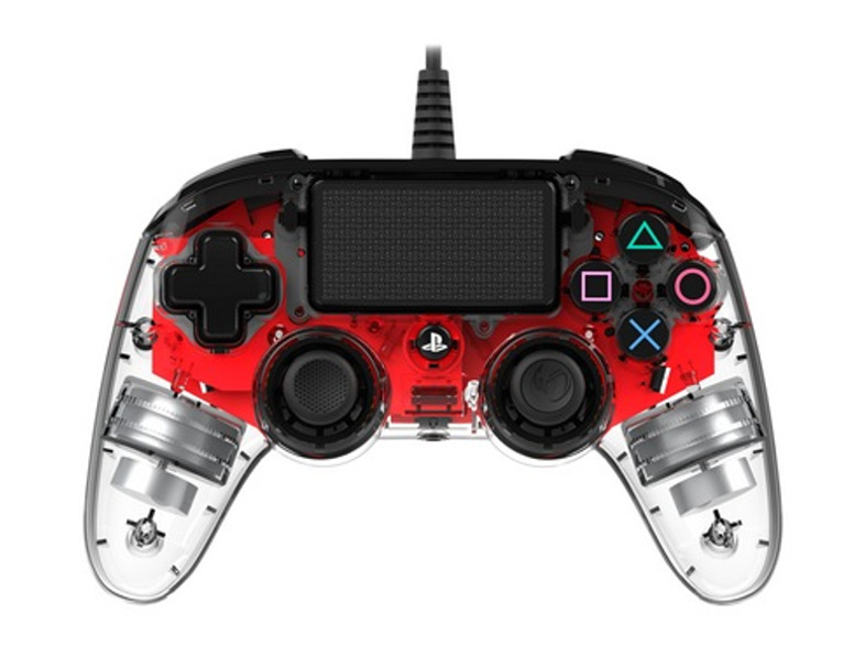 NACON vezetékes kontroller, halványpiros (PlayStation 4)