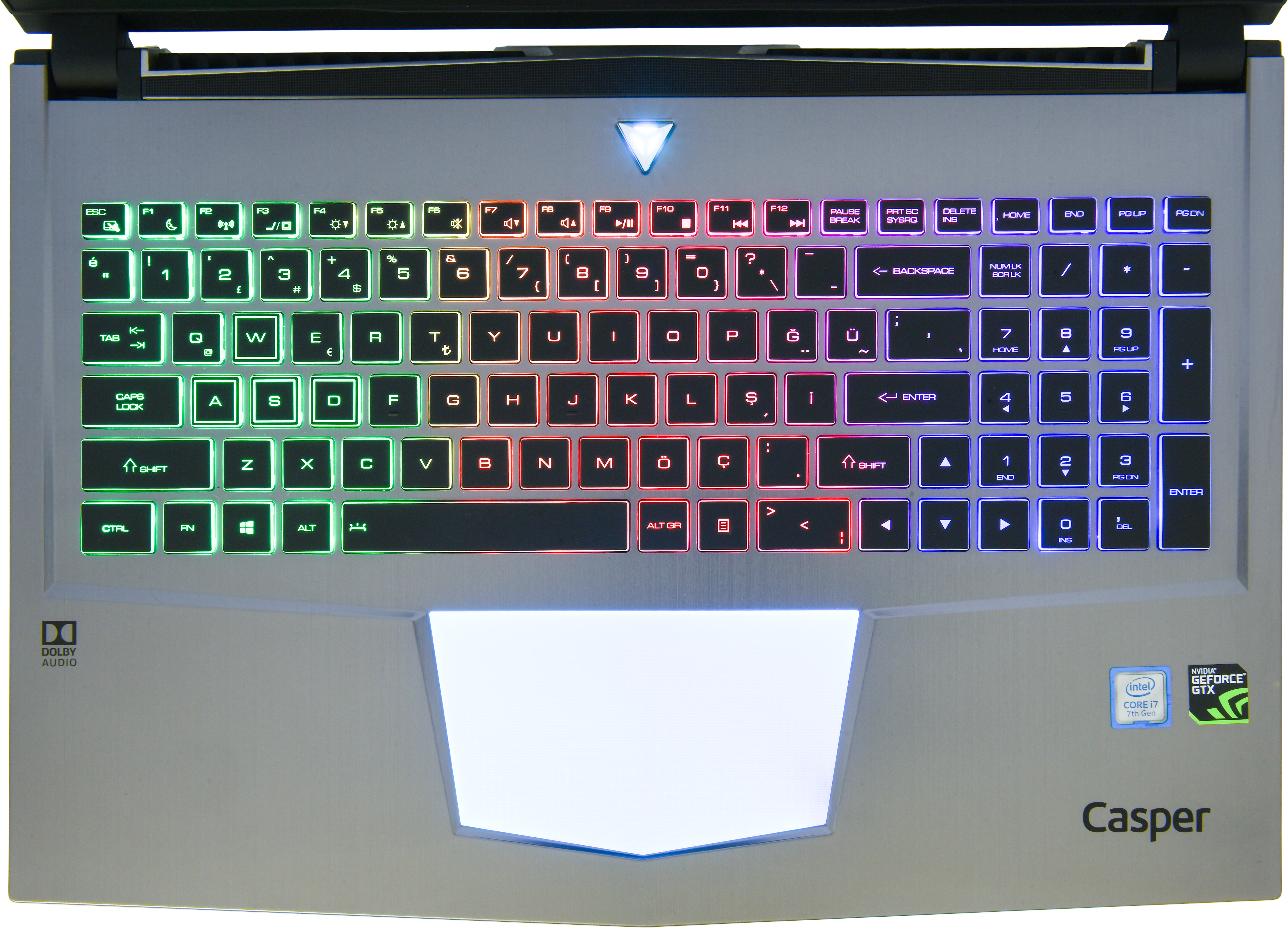CASPER Excalibur G750.7700-B510A  i7-7700HQ 16GB 1TB+256GB SSD 8GB GTX 1070 W10 Home Laptop