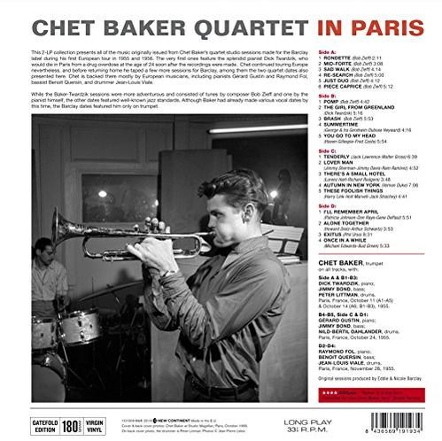 Chet - (Vinyl) Chet In - Paris Baker Baker