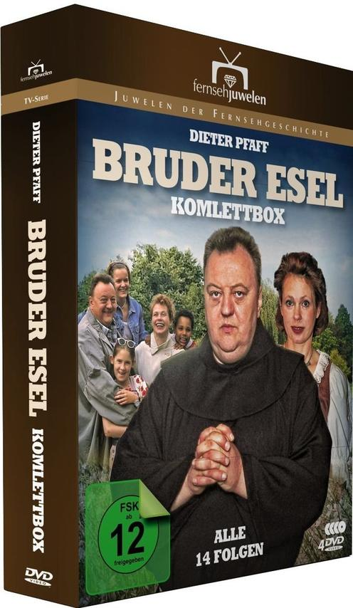 DVD-Box-Set. Das Cover zeigt einen Mann in braunem Gewand mit einer Reihe von Schauspielern.