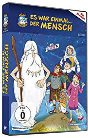 DVD-Hülle des Zeichentrickfilms 'Es war einmal... der Mensch'.