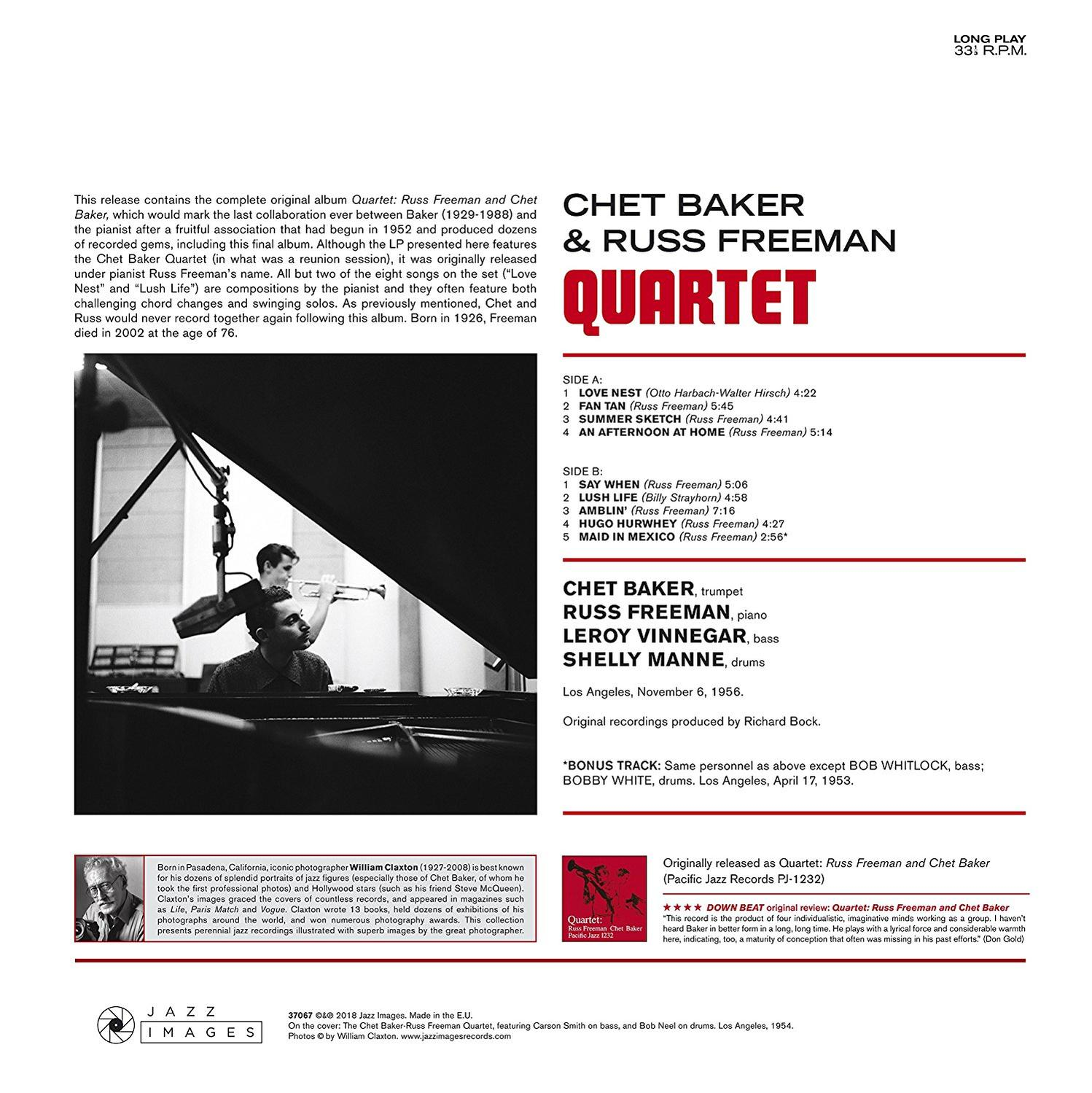 Chet Baker, Freeman Russ - Quartet (Vinyl LP)  - (Vinyl)