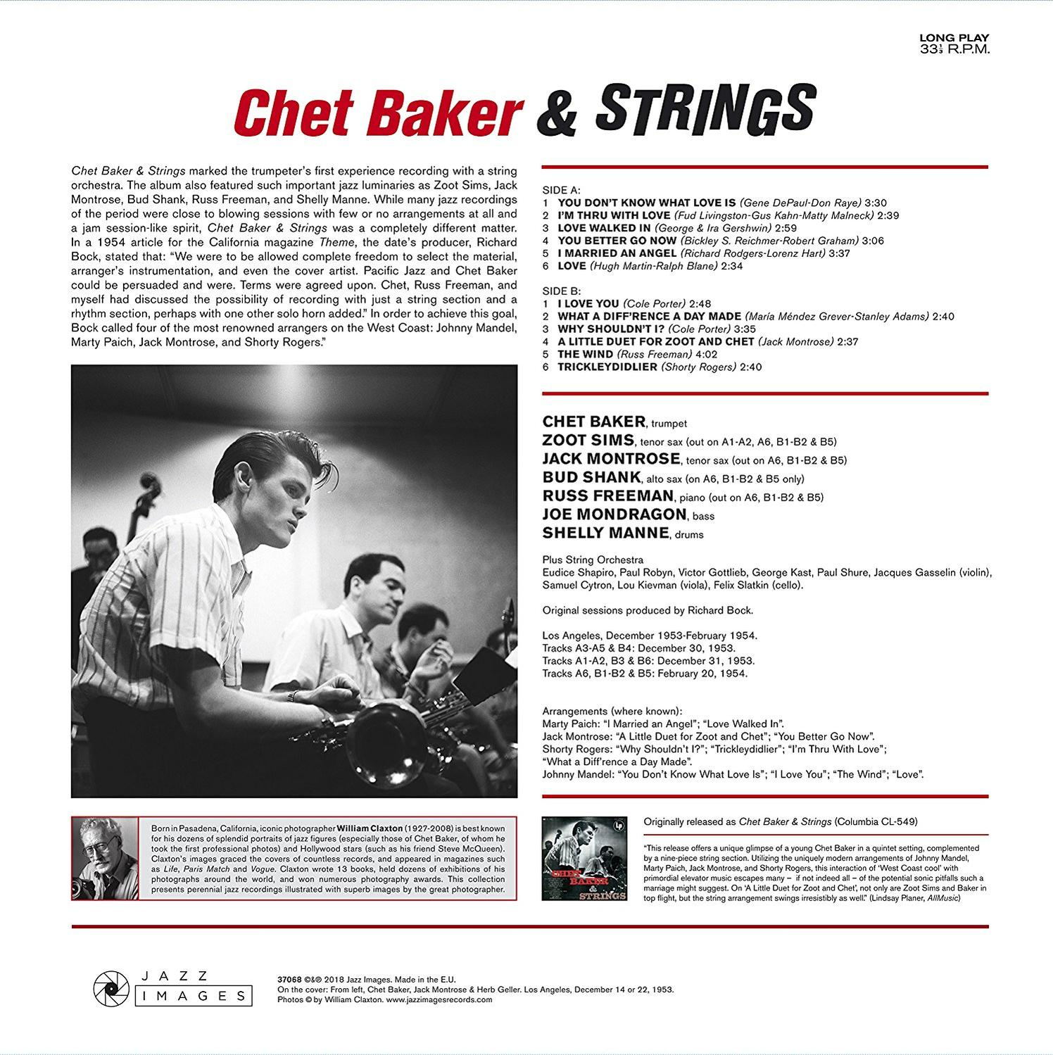 Chet Baker, VARIOUS - Chet Baker & Strings (Vinyl LP)  - (Vinyl)