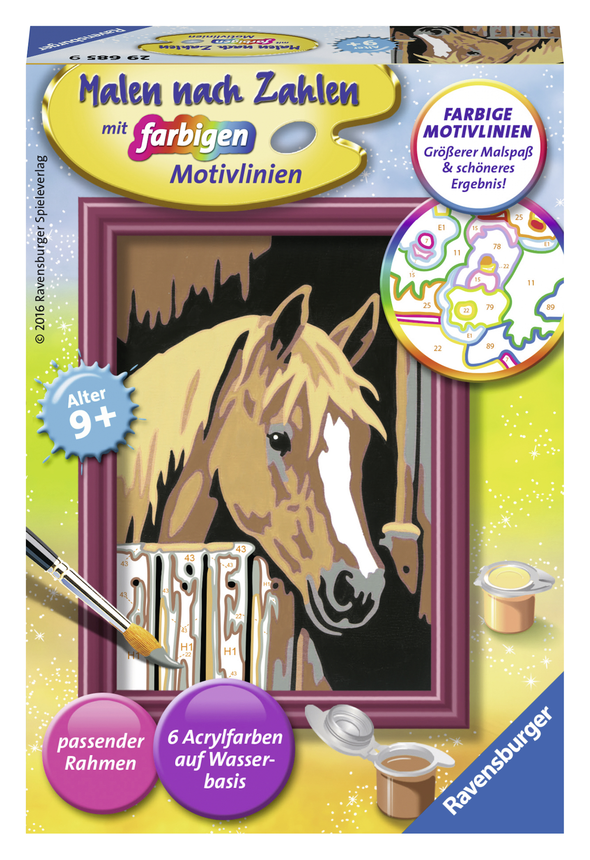 RAVENSBURGER Pferd im Stall Malen nach Zahlen