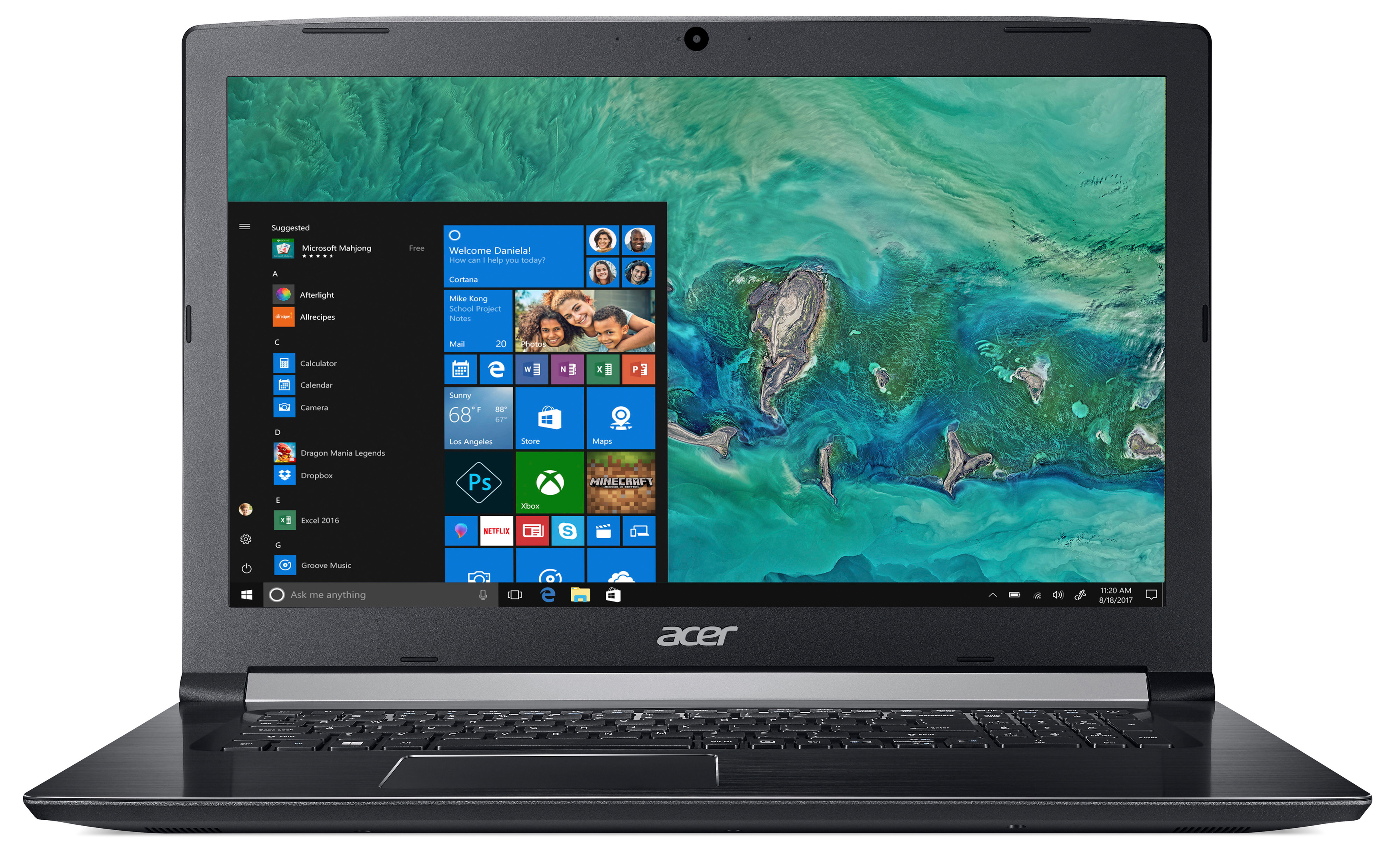 ACER Aspire 5 (A517-51G-501Z) - 17,3 Zoll - Intel® Core™ i5 i5-8250U - 8 GB - 256 GB - NVIDIA - Windows 10 Home (64 Bit)