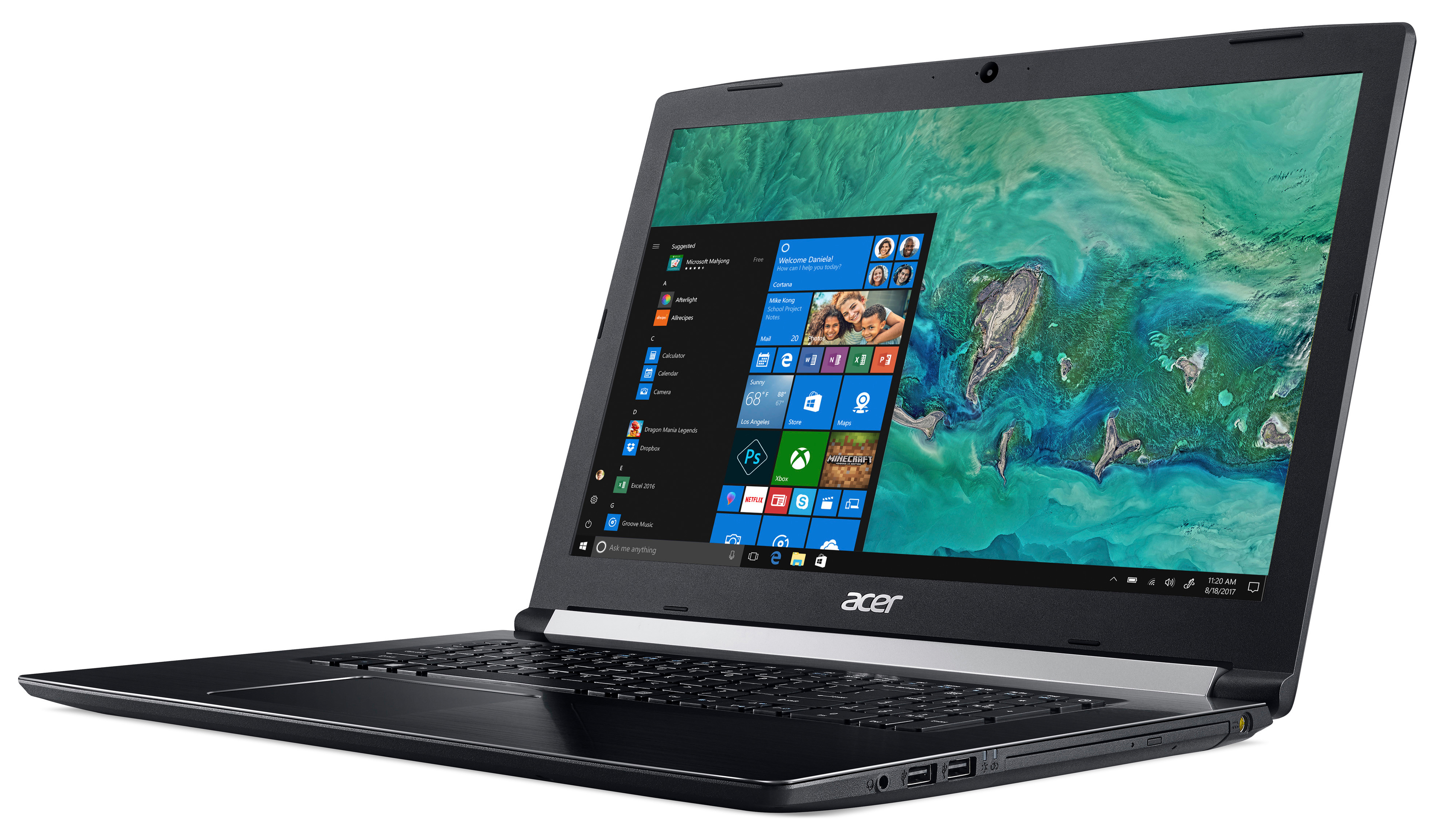 ACER Aspire 5 (A517-51G-501Z) - 17,3 Zoll - Intel® Core™ i5 i5-8250U - 8 GB - 256 GB - NVIDIA - Windows 10 Home (64 Bit)