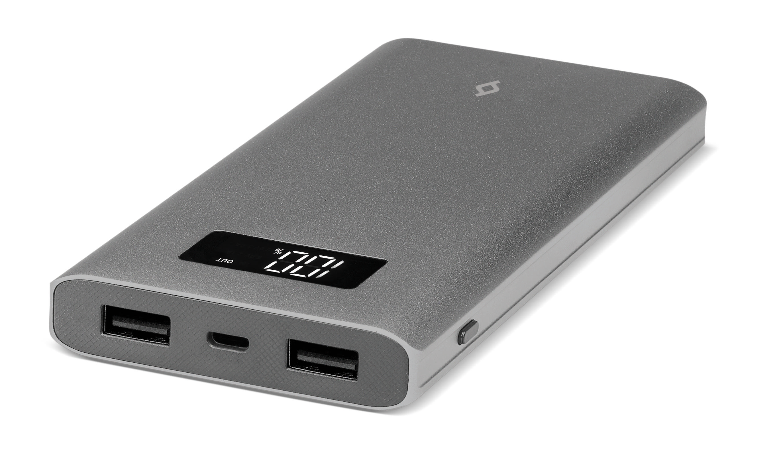 TTEC 2BB130UG 10.000mAh AlumiSlim LCD Taşınabilir Şarj Cihazı Gri
