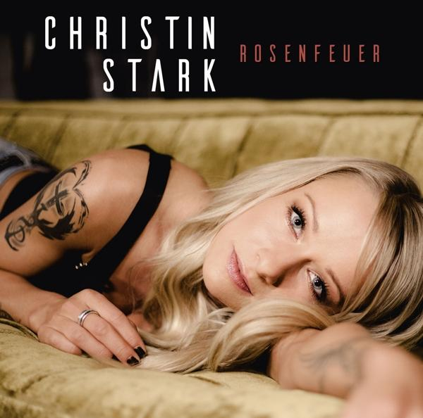 Albumcover mit einer blonden Frau auf einem Sofa liegend, mit dem Text 'Christin Stark'.