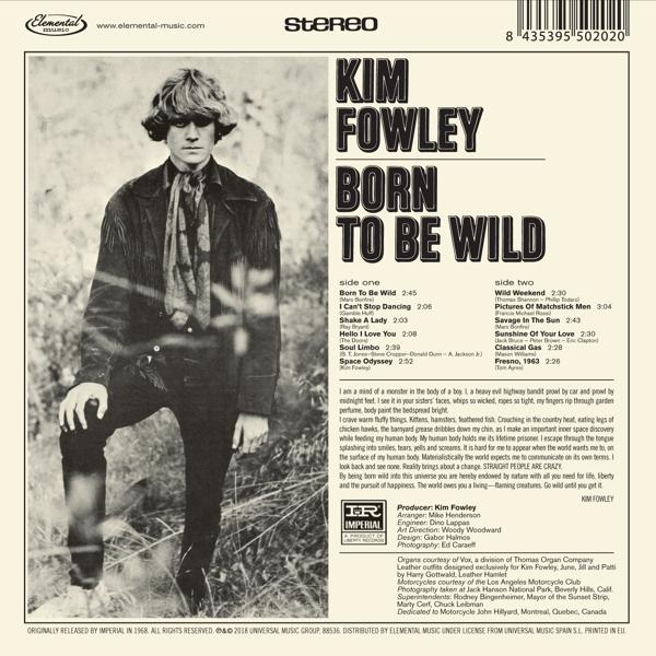 Kim Fowley - Born To Be Wild  - (CD)
