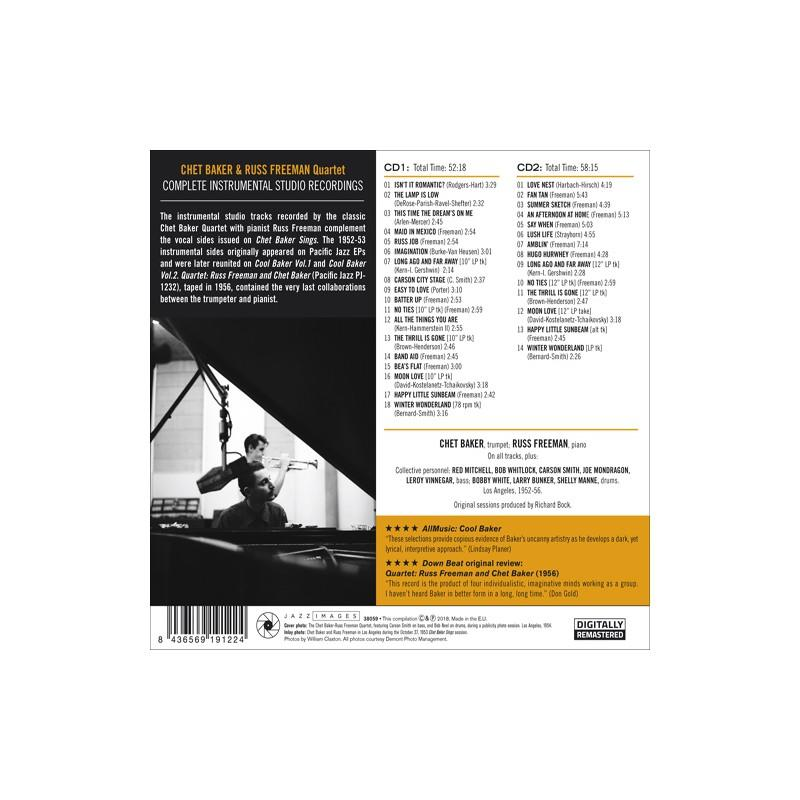 Albumcover für Cheb Baker und Russ Freemans komplette Studioaufnahmen mit Text und Bild.