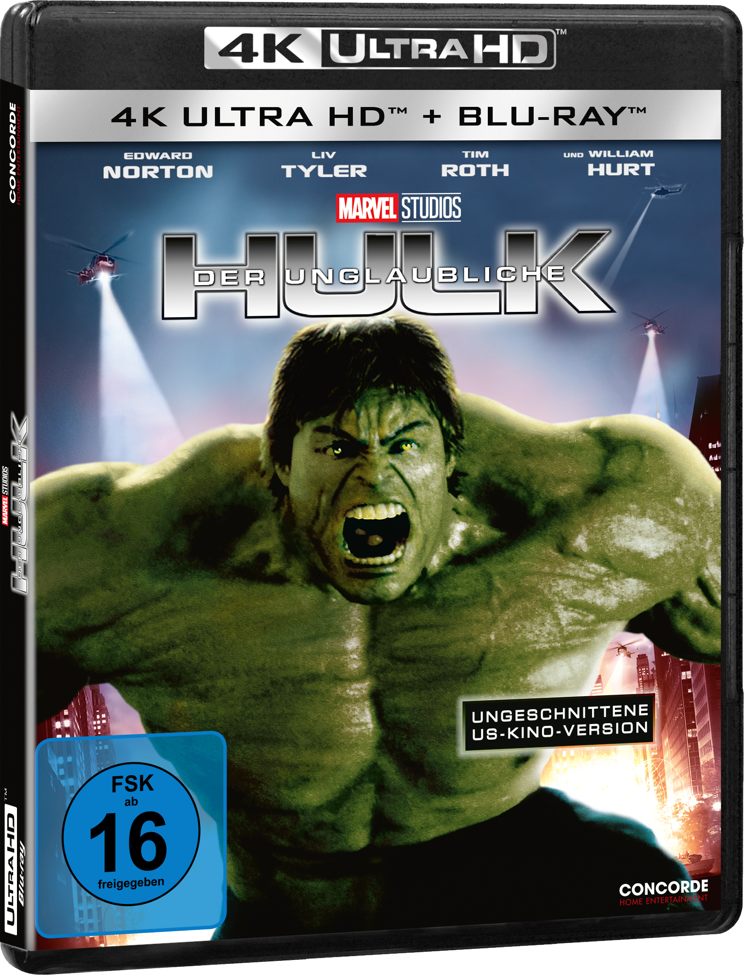 4K Blu-ray HD Unglaubliche (Ungeschnittene Blu-ray + Ultra Hulk Der Edition) Fassung/Special