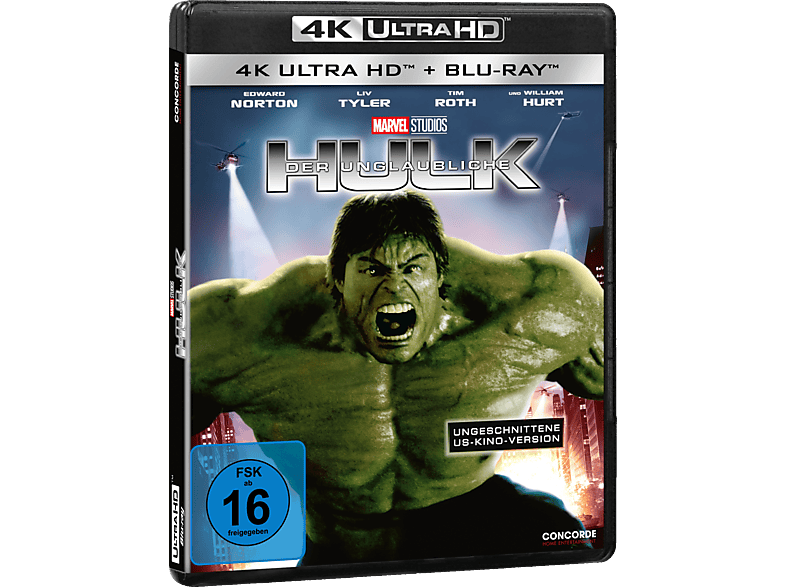 Der Unglaubliche Hulk (Ungeschnittene Fassung/Special HD Edition) Blu-ray 4K Ultra + Blu-ray