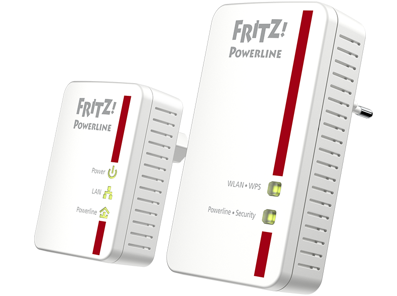 AVM FRITZ!Powerline 540E WLAN Set Powerline Adapter 500 Mbit/s Kabellos und Kabelgebunden