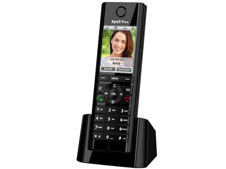 AVM FRITZ!Fon C5 Schnurloses Telefon (DECT), Schwarz Schnurloses