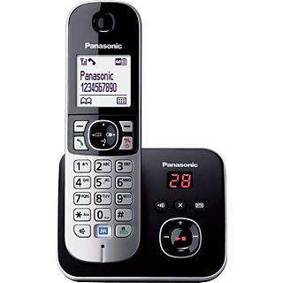 PANASONIC KX-TG6821 DECT - Téléphone fixe (Noir/Argent)