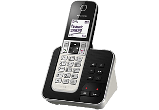 PANASONIC KX-TGD320SLW - Telefono (Argento/Nero)