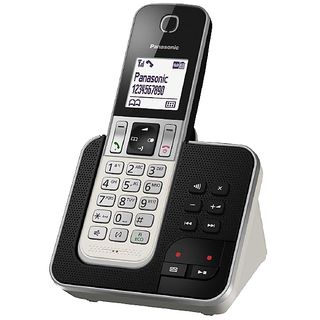PANASONIC KX-TGD320SLW - Telefono (Argento/Nero)