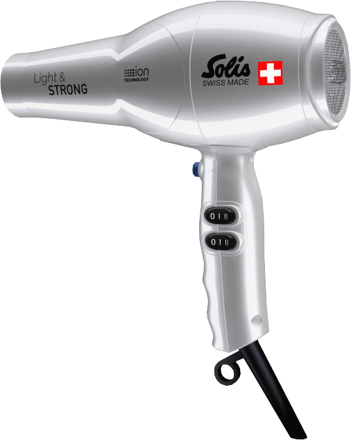 SOLIS Light & Strong Typ 442 - Haartrockner (Silber)
