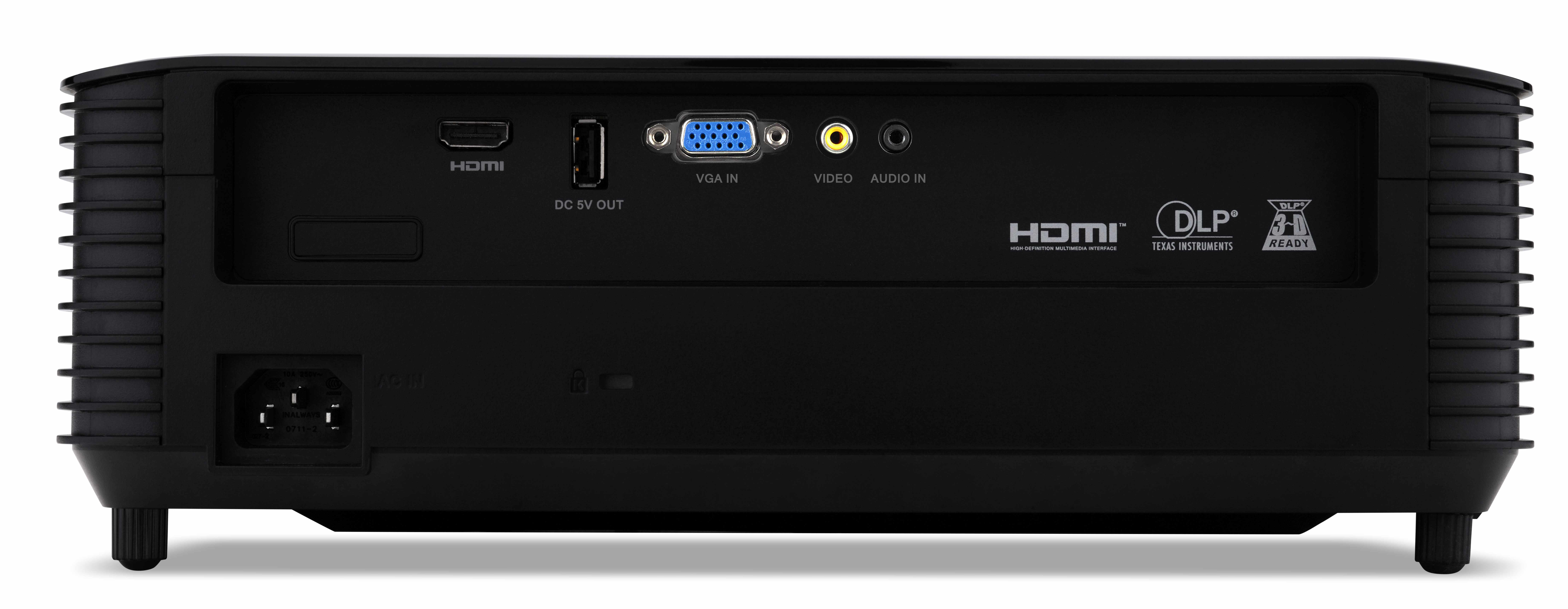 ACER X138WH Beamer(WXGA, 3D, 3700 ANSI-Lumen)