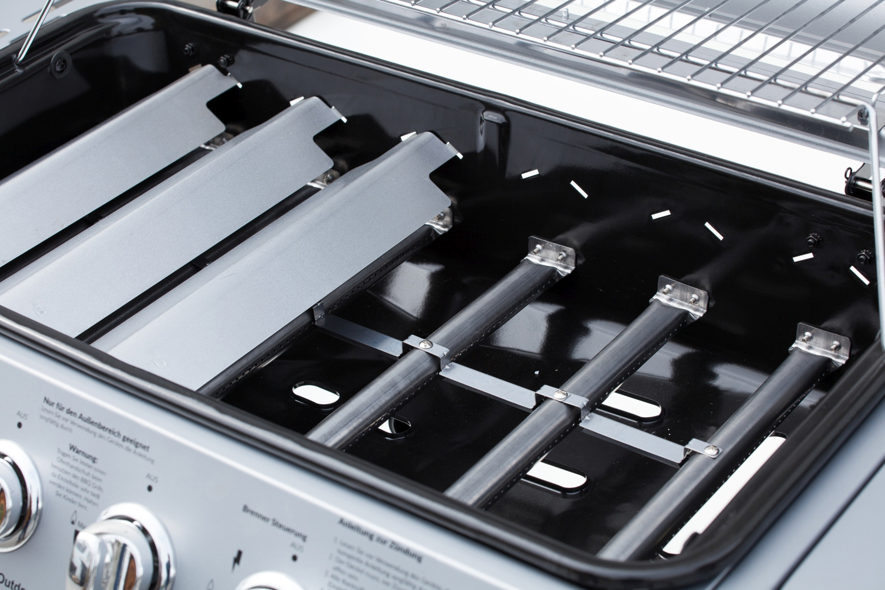 EL FUEGO AY 459 Dayton 4 + 1 Gasgrill, Silber (12300 Watt)