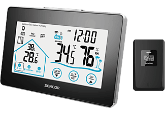SENCOR SWS 2900 Időjárás jelző, Érintőképernyős LED kijelzővel