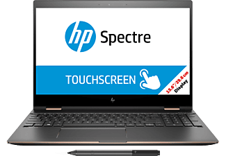 HP Spectre x360 15-ch060nz - Convertible 2 in 1 Laptop (15.6 ", 512 GB SSD, Schwarz, Grau, Silber)