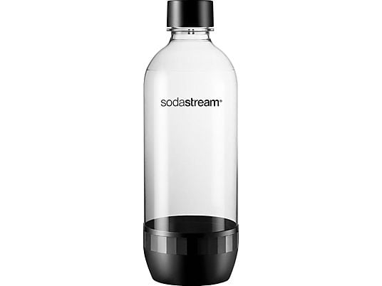 SODASTREAM 1041160410 DISHWASHER-SAFE CARBONATING BOTTLE - Bottiglia lavabile in lavastoviglie (Trasparente/Nero)