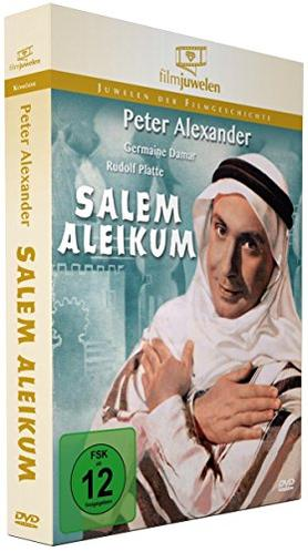 DVD-Cover mit einem Mann mit Turban, dem Titel 'Salem Aleikum'.