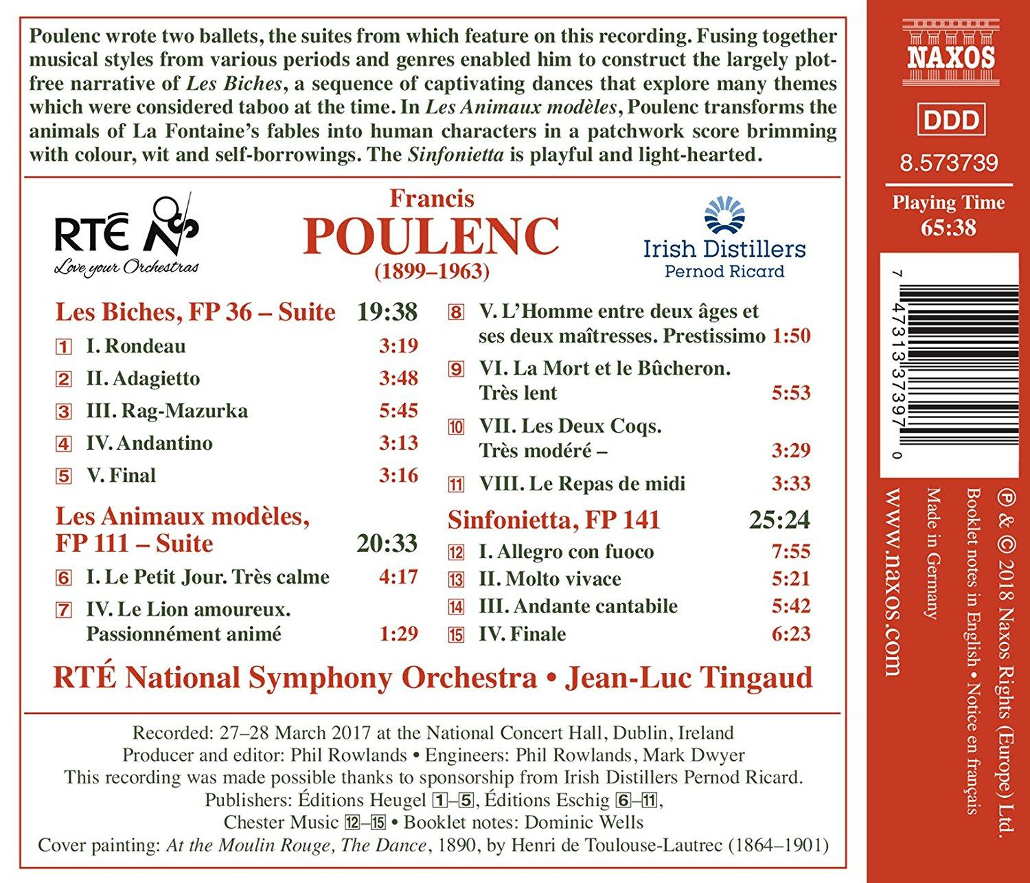 Rte National Symphony Orchestra - Les Biches-Suite  - (CD)